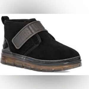 UGG NEUMEL CLEAR PLATFORM ANKLE BOOTS -BLACK SUEDE -WOMEN’S Size 6 NWOT